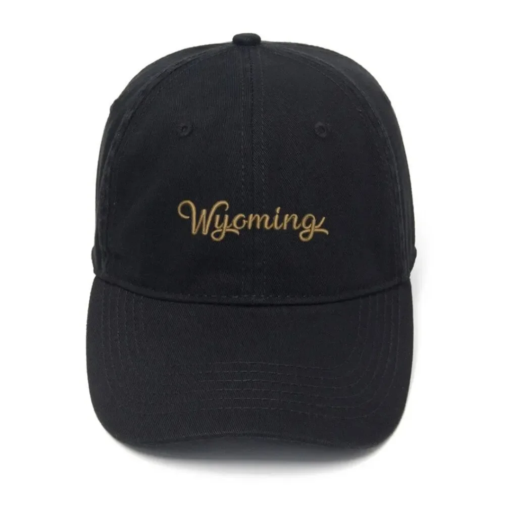 Wyoming Embroidered Hat: Cowboy State Pride, Stylish Design, Comfortable FitShow